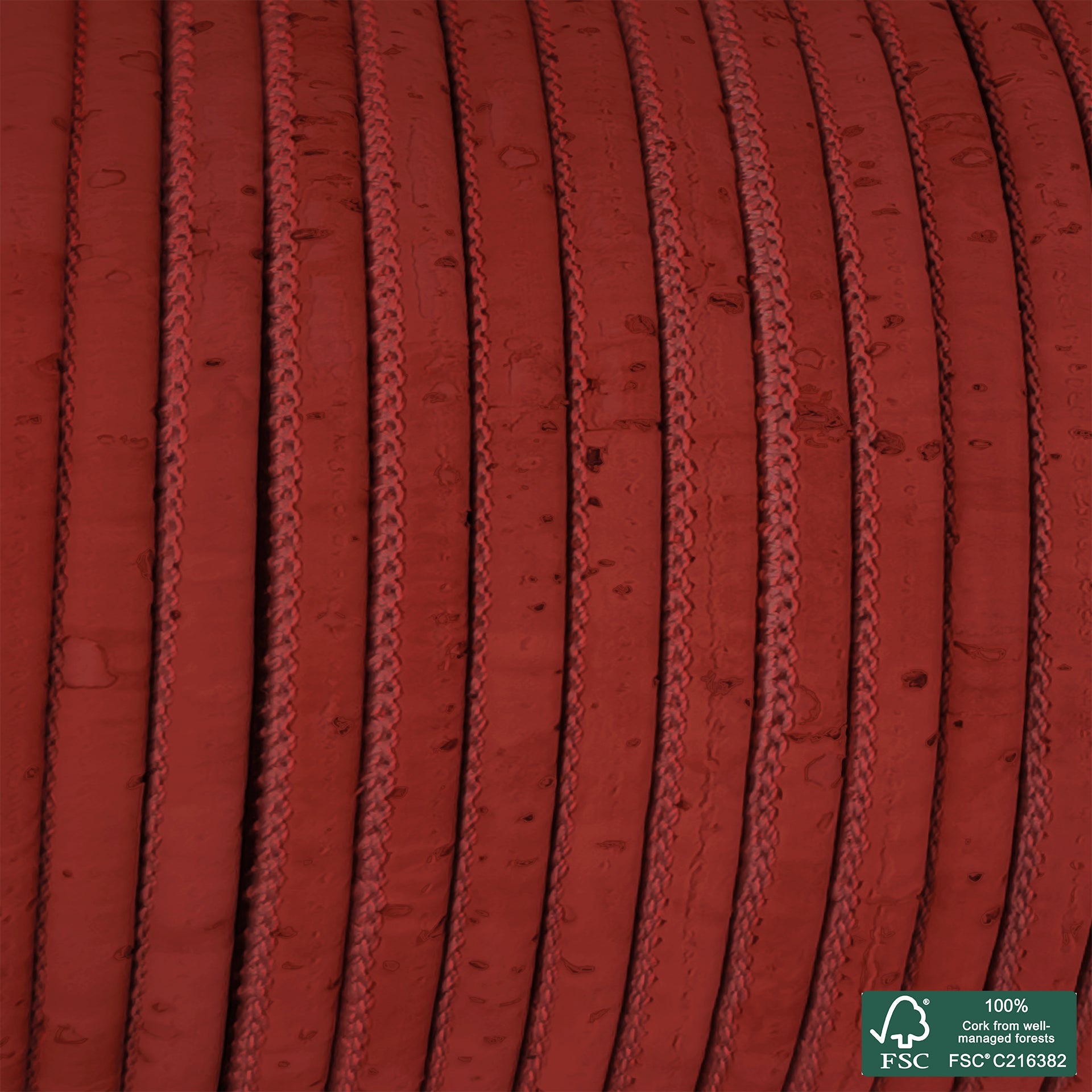 Round cork cord wine superior