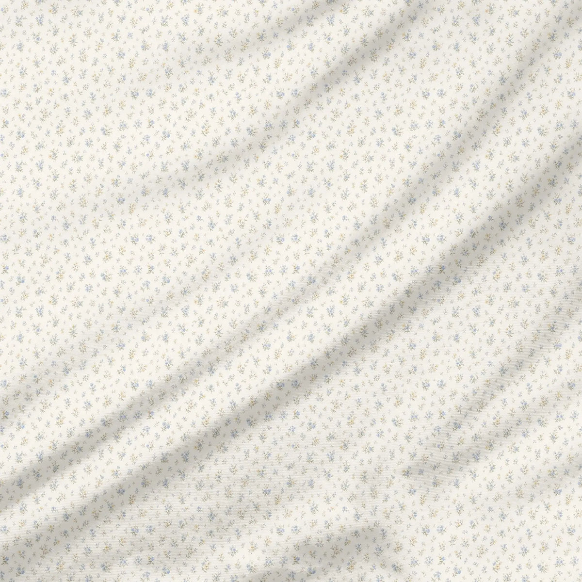 40 Pieces Blue Floral Charm Printed Percale Cotton Fabric (CHP020)