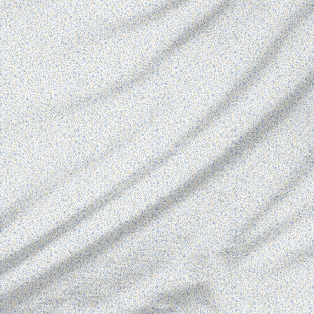 40 Pieces Blue Floral Charm Printed Percale Cotton Fabric (CHP020)