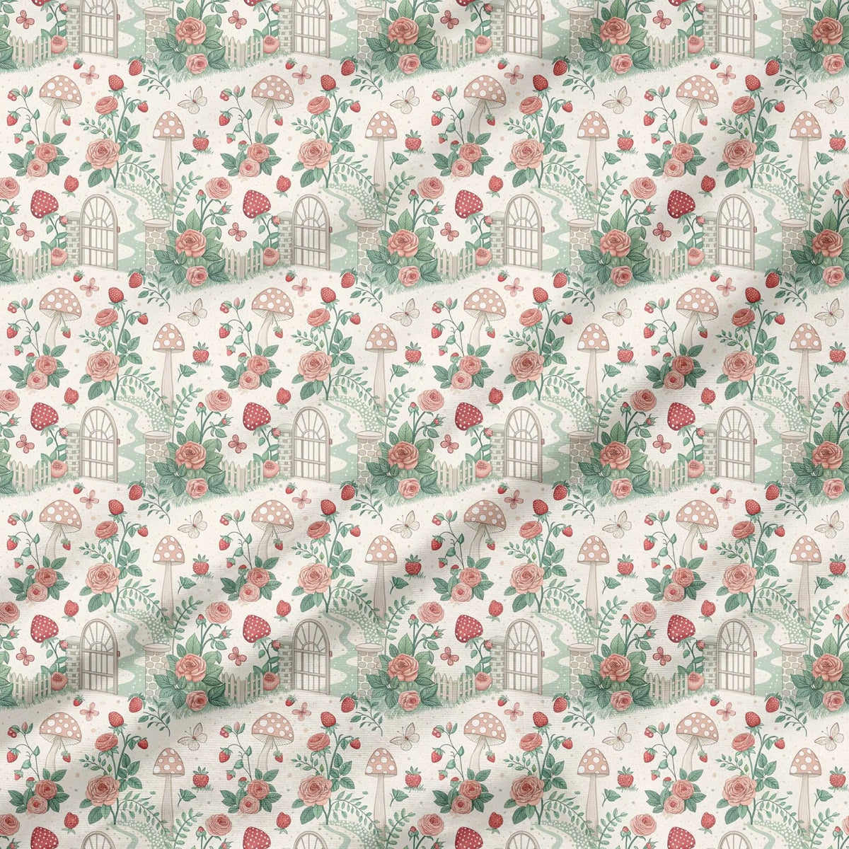 40 Pieces Cottage Strawberry Charm Printed Percale Cotton Fabric (CHP018)