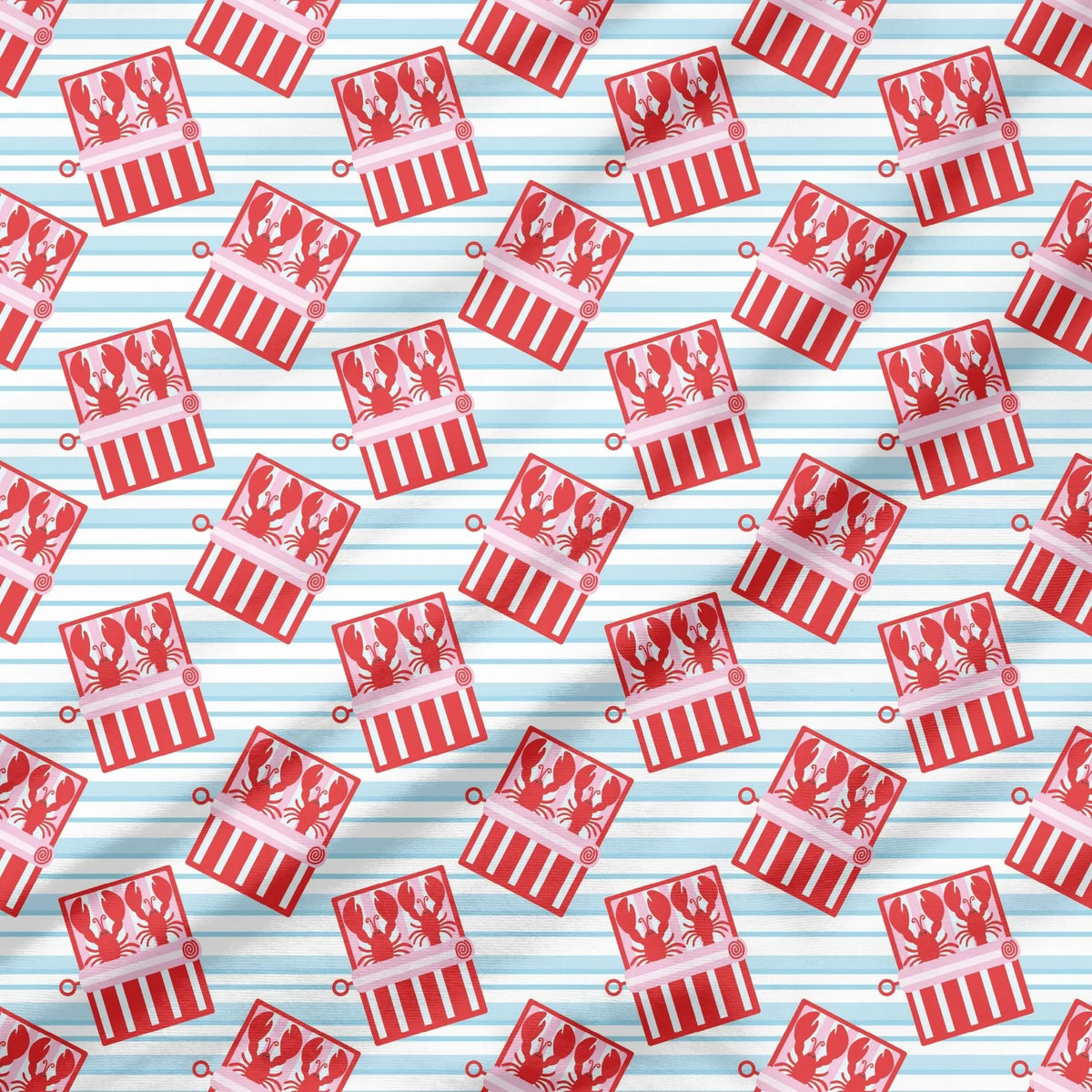 40 Pieces Summer Coastal Printed Percale Cotton Fabric (CHP012)