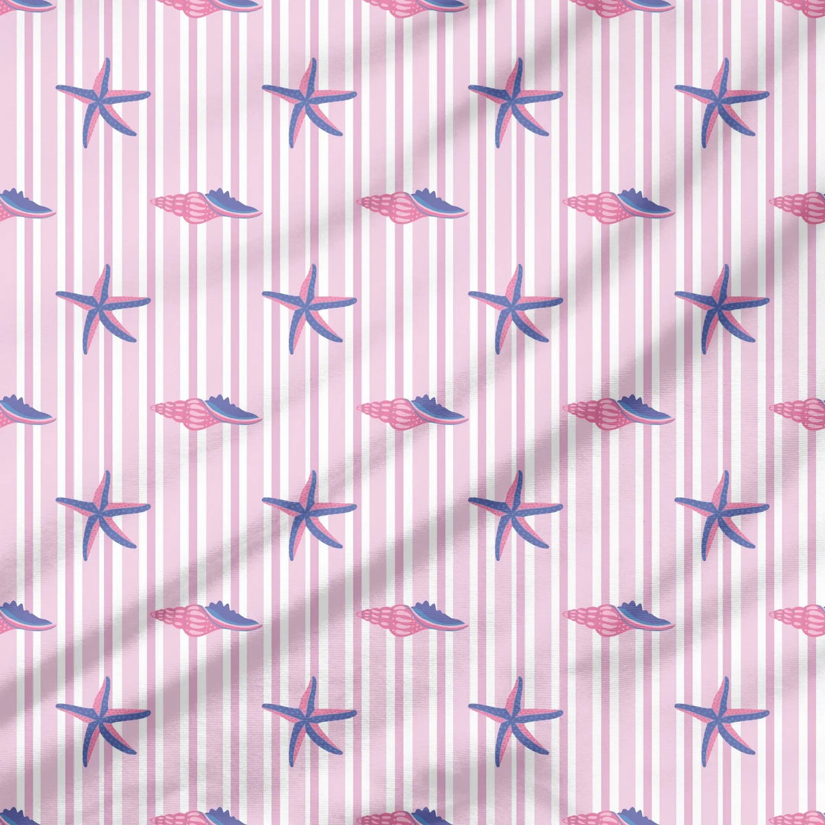 40 Pieces Summer Coastal Printed Percale Cotton Fabric (CHP012)