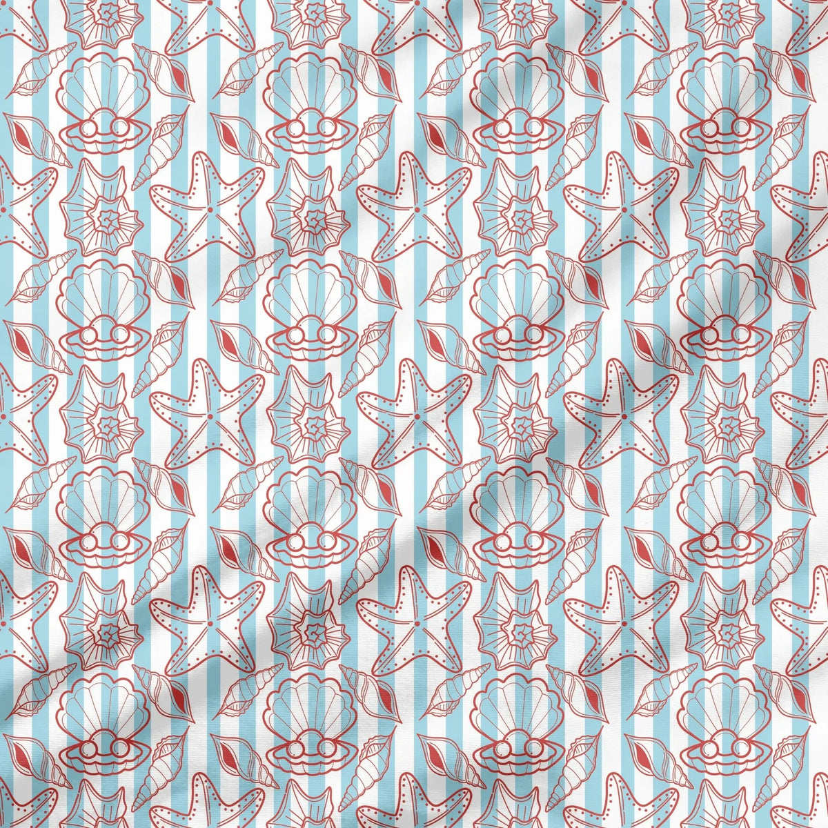 40 Pieces Summer Coastal Printed Percale Cotton Fabric (CHP012)