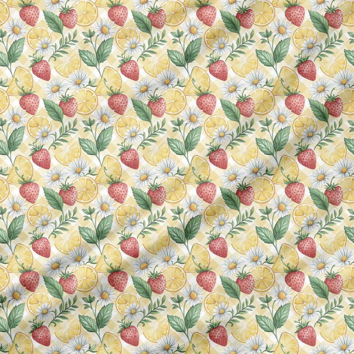 40 Pieces Summer Strawberry Printed Percale Cotton Fabric (CHP013)