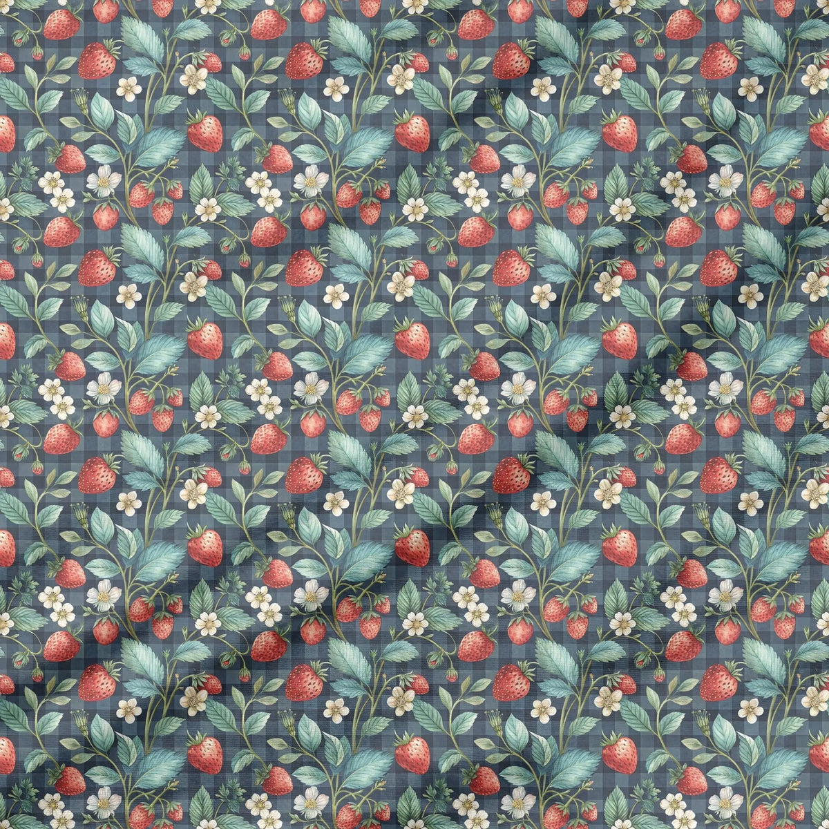 40 Pieces Summer Strawberry Printed Percale Cotton Fabric (CHP013)