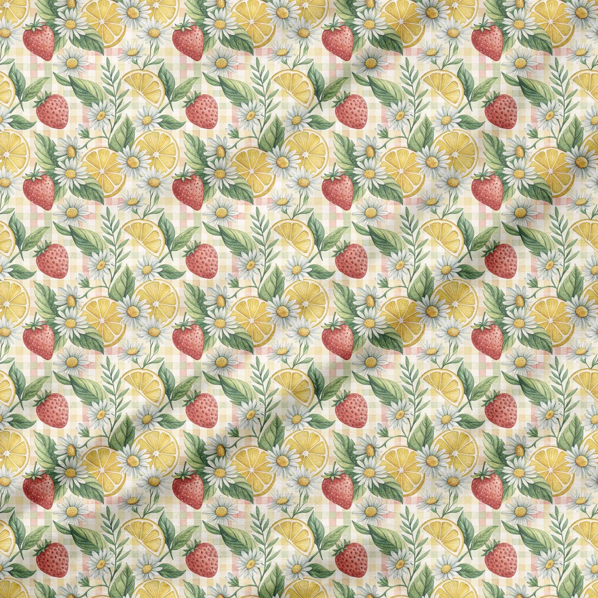 40 Pieces Summer Strawberry Printed Percale Cotton Fabric (CHP013)
