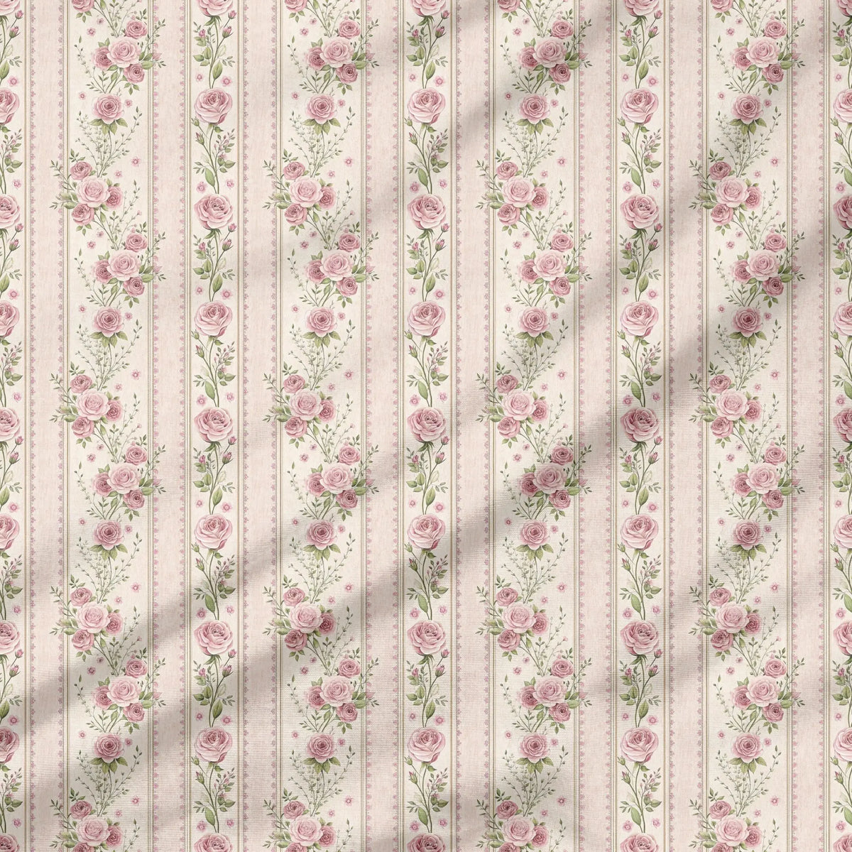 40 Pieces Sweet Peony Floral Printed Percale Cotton Fabric (CHP011)