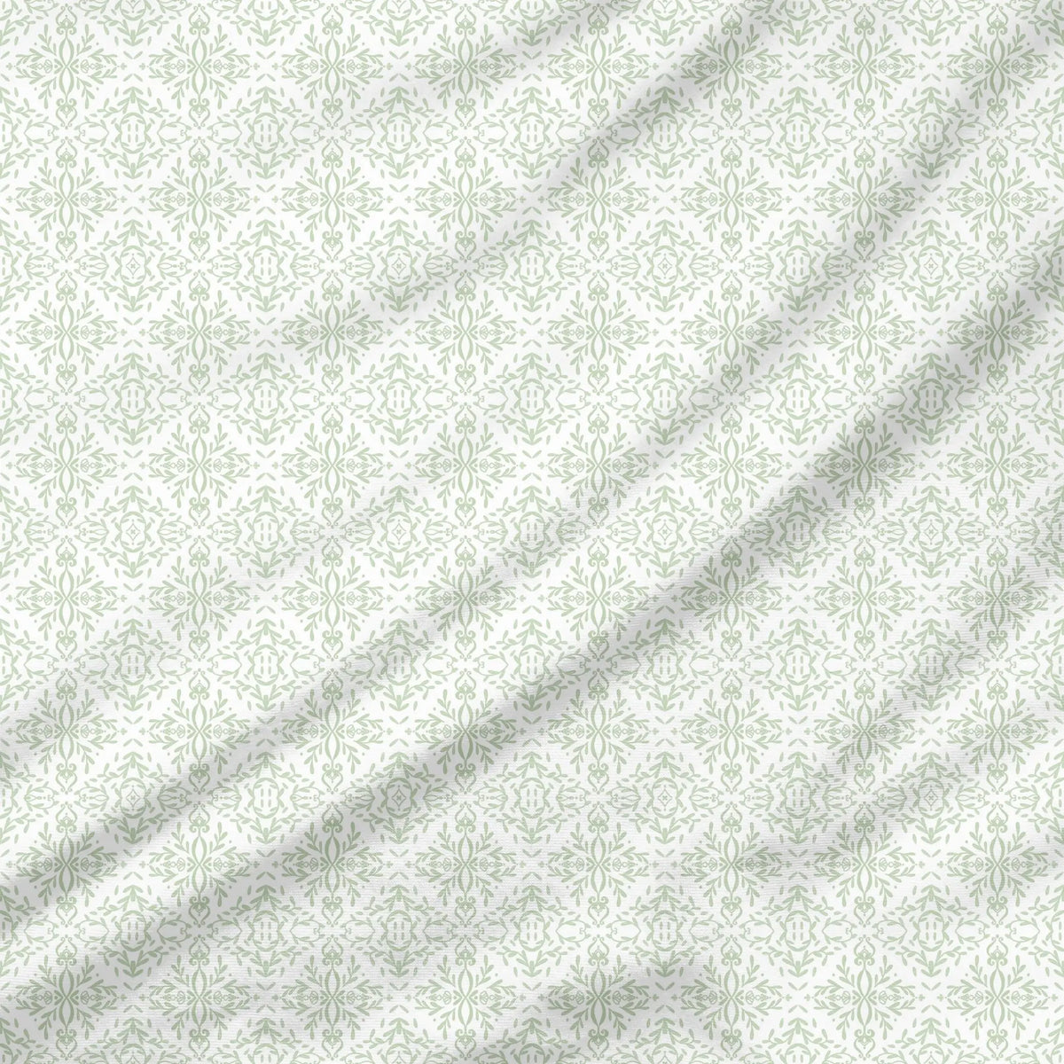 40 Pieces Green Toile de Jouy Printed Percale Cotton Fabric (CHP010)