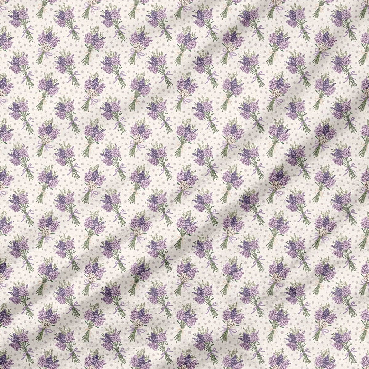 40 Pieces of Vintage Lavender Printed Percale Cotton Fabric (CHP005)