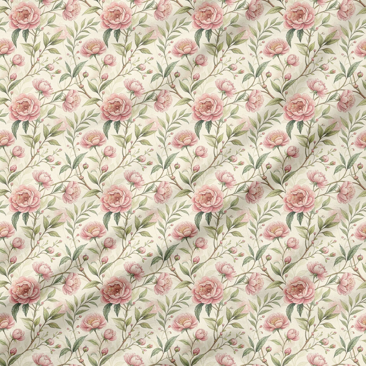 40 Pieces of Watercolor Preppy Love Printed Percale Cotton Fabric (CHP006)
