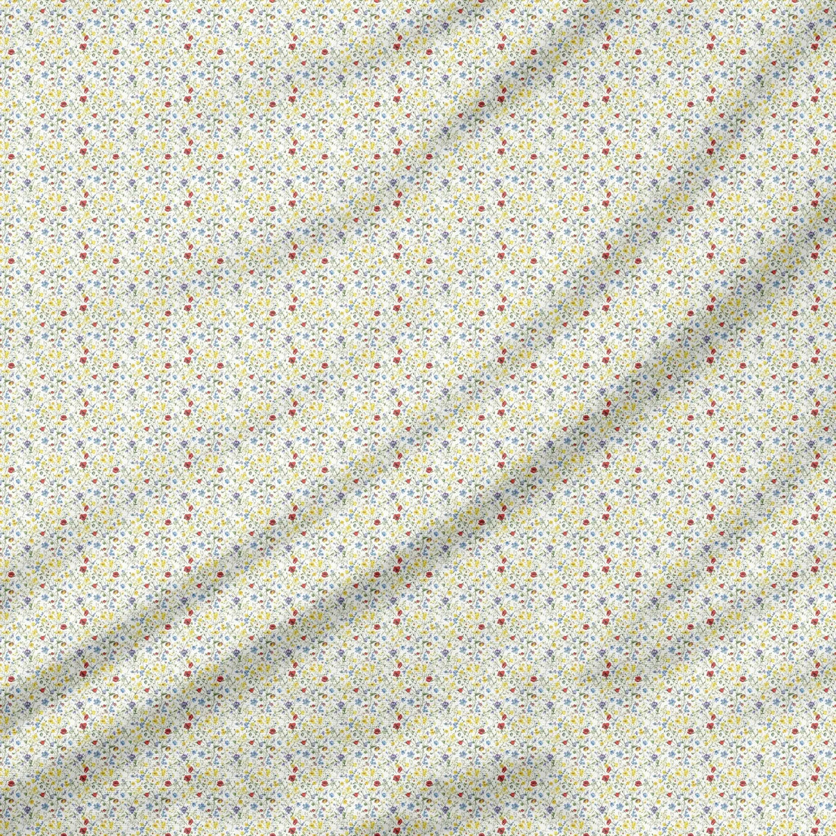 40 Pieces of Wildflowers Printed Percale Cotton Fabric (CHP001)