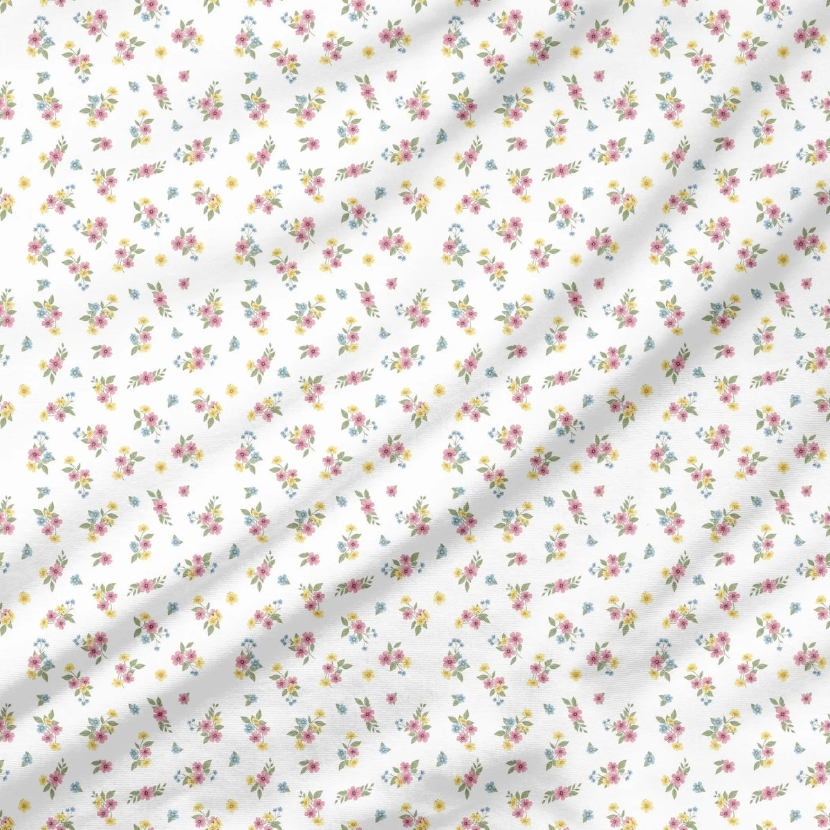 40 Pieces of Wildflowers Printed Percale Cotton Fabric (CHP001)