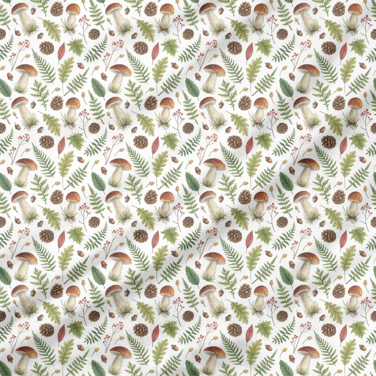 40 Pieces of Winter woodland Printed Percale Cotton Fabric (CHP004)
