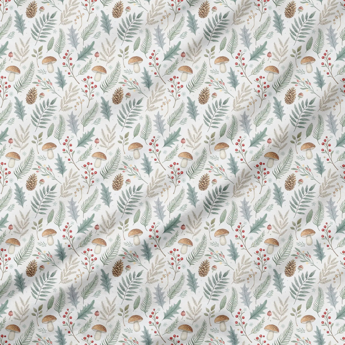 40 Pieces of Winter woodland Printed Percale Cotton Fabric (CHP004)