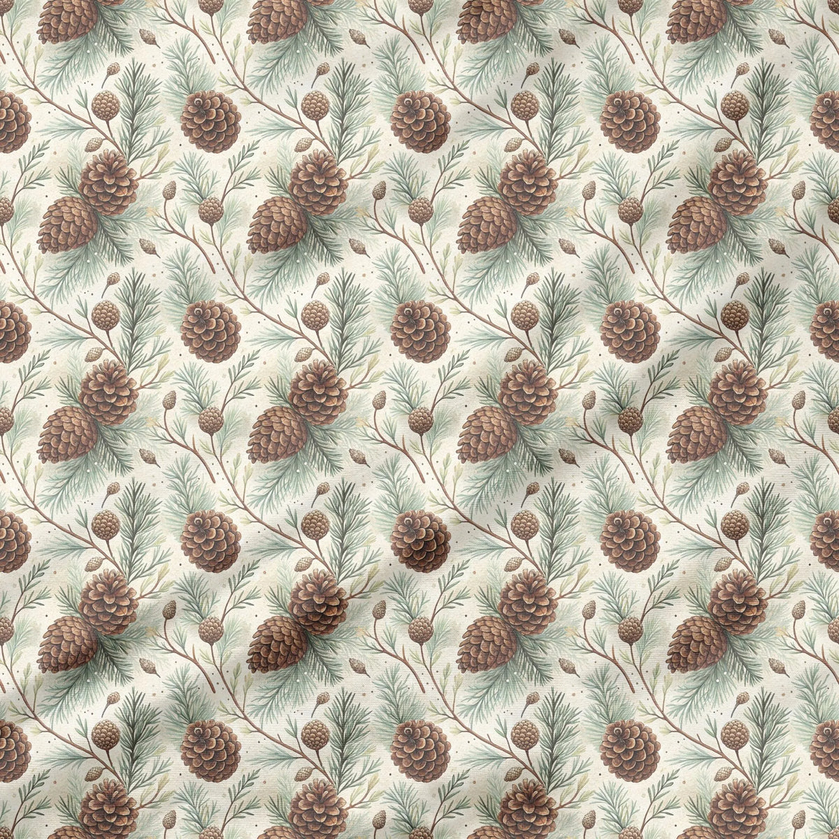 40 Pieces of Winter woodland Printed Percale Cotton Fabric (CHP004)
