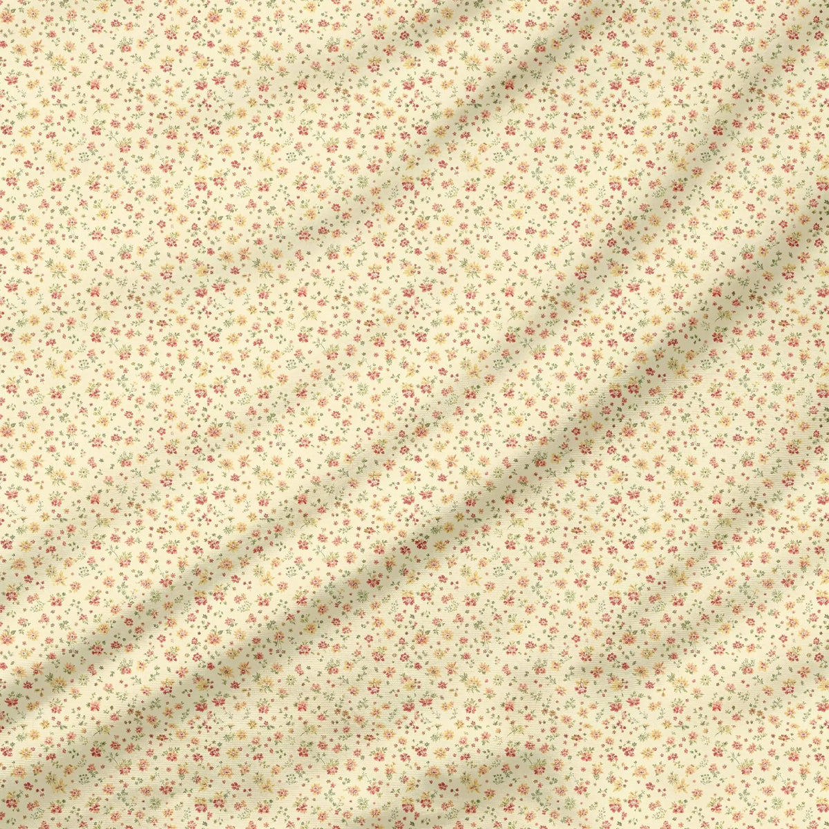 40 Pieces of yellow vintage Printed Percale Cotton Fabric (CHP002)